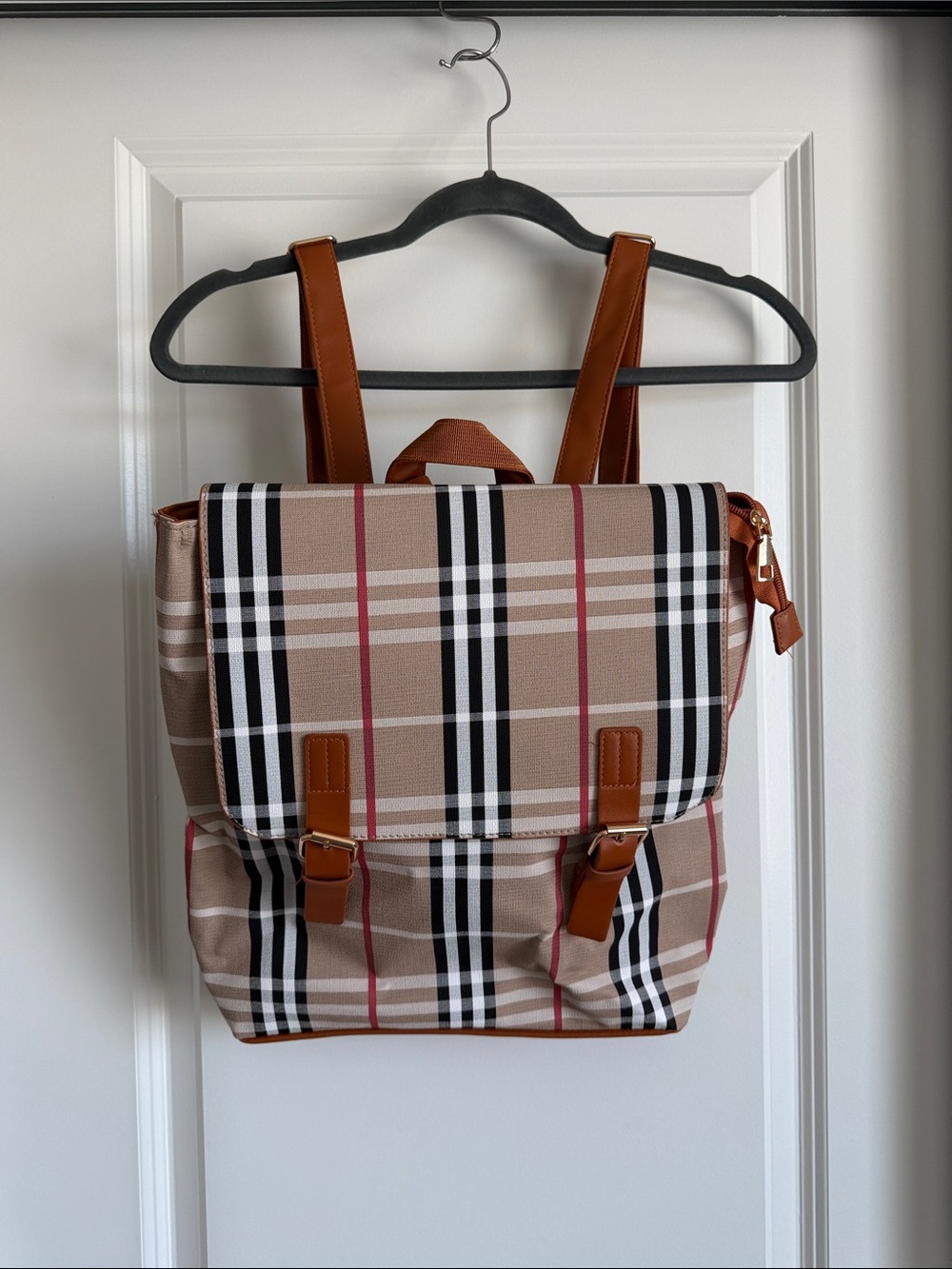 LouLu Plaid Backpack Womens Bag